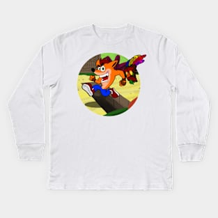 Crash Bandicoot Cartoon Kids Long Sleeve T-Shirt